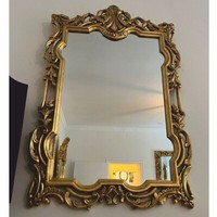 Casa Padrino Barock Spiegel Antik Gold H. 110 Cm - Barockstil Interior
