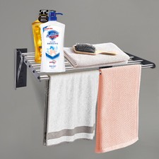 Wall Mount Drying Rack Retractable Folding Dryer Hanger Laundry Clothes Rack