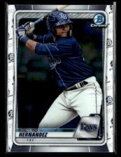 2020 Bowman #BCP-12 Ronaldo Hernandez Chrome Prospects Card Tampa Bay Rays
