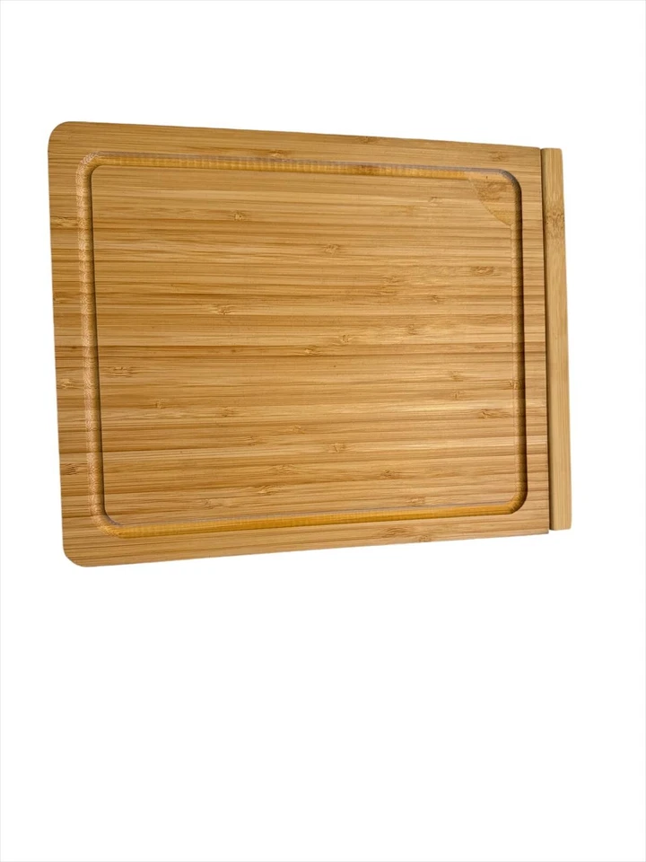 Компактная бамбуковая разделочная доска 2 в 1 с цифровыми весами - емкость 10 фунтов - Изображение 3 из 4