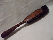 Vintage Wooden Boot / Shoe Horn Brush 14" Long Leather Accent