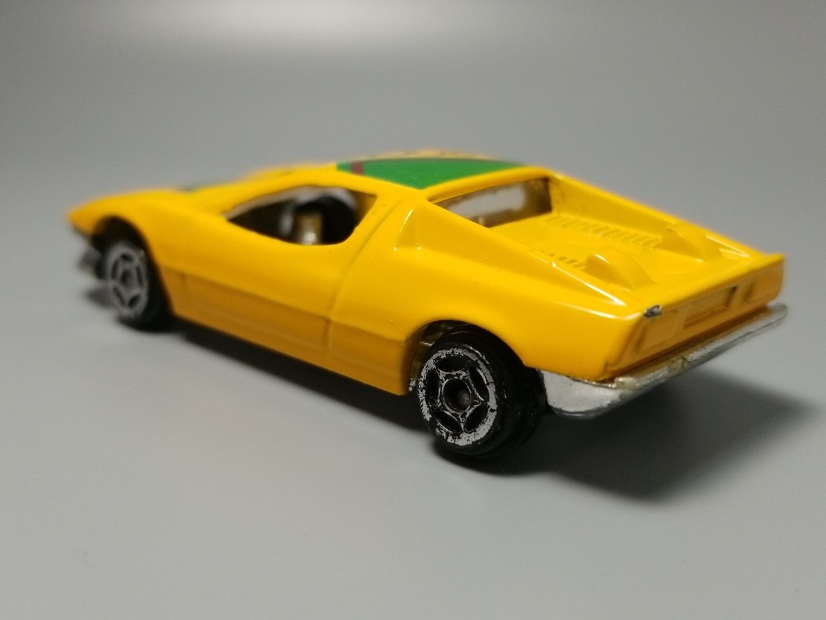 Vintage Summer Maserati Merak SS Yellow Diecast Toy Supercar