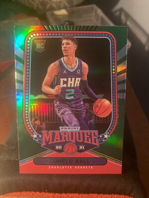 LaMelo Ball RC - 2020-21 Chronicles Marquee GREEN #266 - Hornets Rookie A2