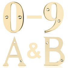 XFORT Front Door Numbers & Letters, Elegant and Bold Door Numerals & Letters