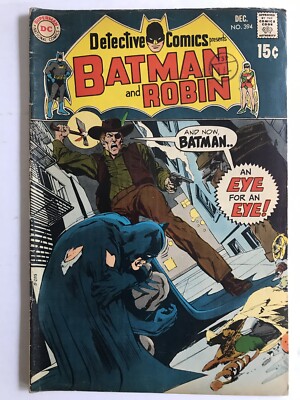 Detectiive Comics #394 December 1969  A Victim s Victim!  Silver Age