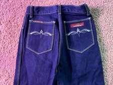 VTG 80S GIRLS 6 23 X 30 NEW WAVE JORDACHE DARK DENIM FASHION DISCO RETRO JEANS