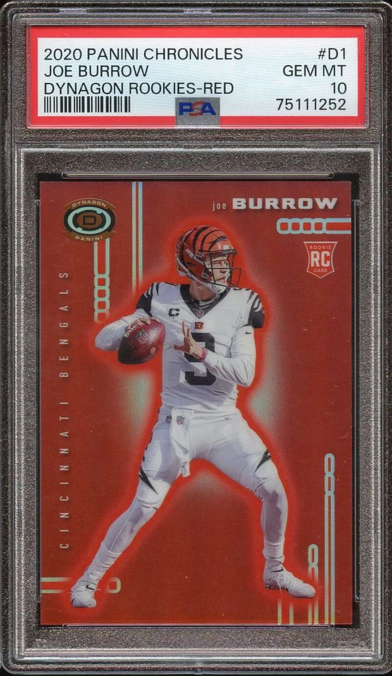 Joe Burrow Panini Chronicles Dynagon Rookies #D1 Red
