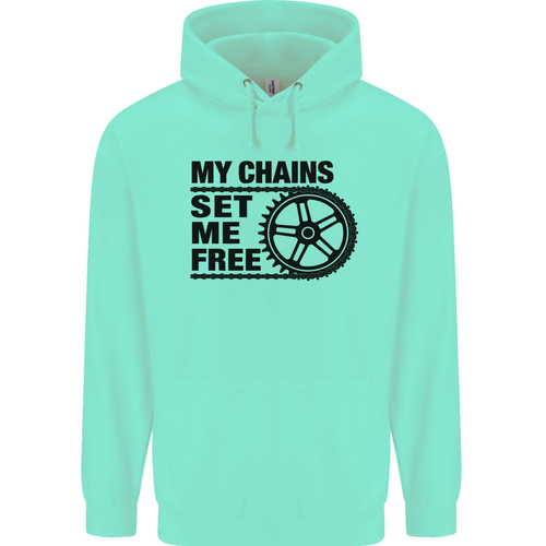 My Chains Set Me Free Cycling Cyclist Bike Childrens Kids Hoodie - Picture 69 of 80