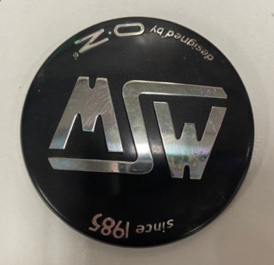 1 Set MSW By OZ Since 1985 Matte Black Snap In Wheel Center Caps