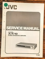 JVC A-K10 Amplifier Service Manual Original 