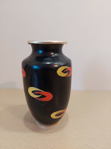 Soviet Vintage Vase Enamel. USSR 70s Original. #2 - Picture 4 of 12