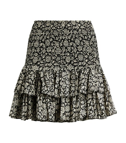 Isabel Marant Étoile Naomi Falda Mini Con Volantes De Flores Impresa M 36 - Imagen 11 de 16