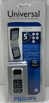 Philips * Universal Remote * Flip Open * New In Box