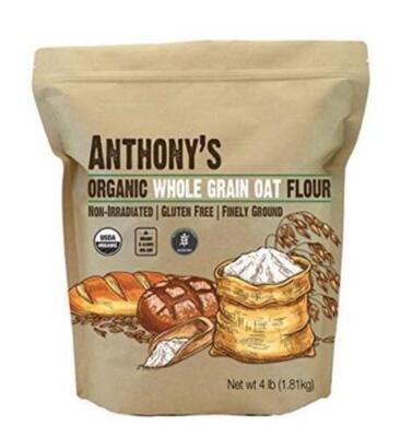 Anthony's Organic Whole Grain Oat Flour, 4 lb, Gluten Free, Non GMO, Non  