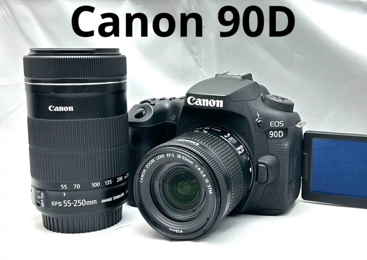 MINT】Very good condition Canon EOS 90D double zoom lens set