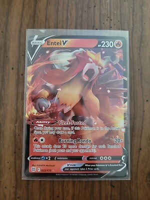Entei V 022/172 Brillant Stars ULTRA RARE POKEMON TCG NM | eBay