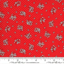 Moda Fabrics #33595 18  "30'S PLAYTIME"  BY CHLOE'S CLOSET "SCARLET"  BTY