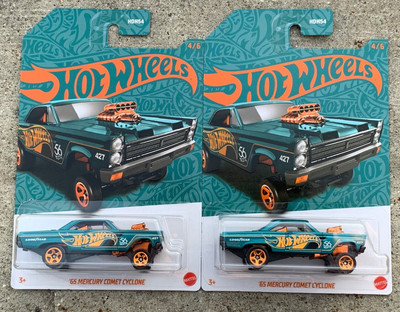2024 Hot Wheels Pearl & Chrome '65 Mercury Comet Cyclone 4/6 (Lot of 2)