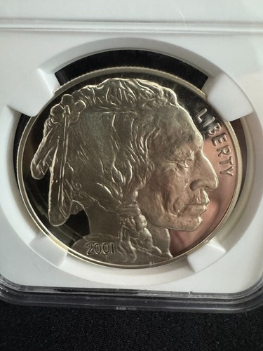 2001-P Buffalo PF70 Ultra Cameo NGC Commemorative Silver Dollar SPOTLESS - Picture 2 of 4