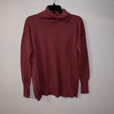 Red turtle neck sweater max studio small #2110