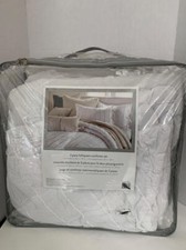 Peri Home 100 Cotton Linear Loop 3 Piece Full/Queen Comforter Set in White