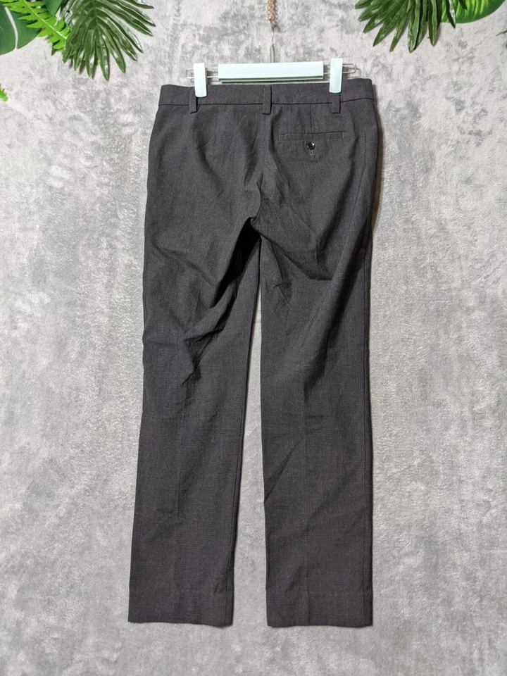 Pantalones de vestir GAP para mujer TALLA 00 calce de niño frente plano pierna recta gris liso  Foto 3 de 4