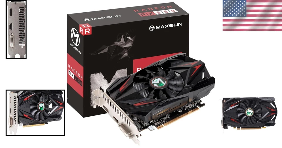 AMD Radeon RX 550 4GB GDDR5 GPU with DirectX 12 - Compact ITX Gaming Card - Image 2 of 4