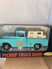 1993 ERTL 1/25 Scale Diecast 1955 Pickup Truck Chevy Bank Coin True Value 12