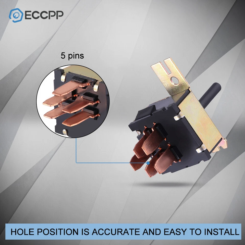 Blower Motor Switch for Chevy S10 Blazer Jeep Wrangler Dodge Ram 1500 2500 Van - Image 3 of 4