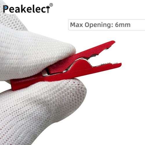 Peakelect Insulated Alligator Clip Electrical Crocodile Clamp for 2mm Test Probe - Picture 4 of 10