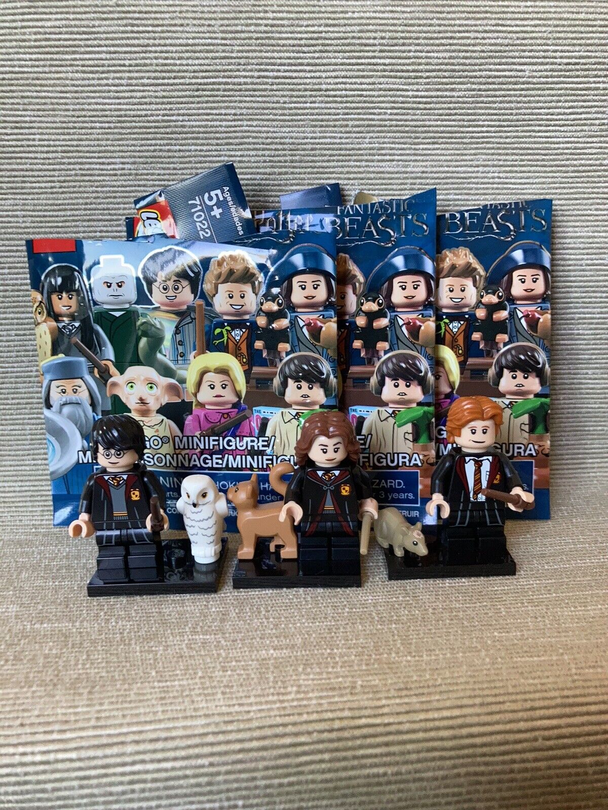 LEGO CMF minifigures 71022 Harry Potter Hermione Granger Ron Weasle Complete