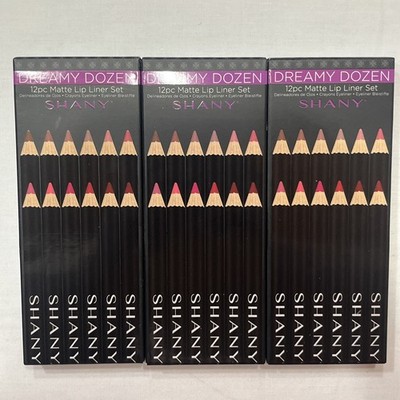 3PK SHANY Vegan Dreamy 36 Total Matte Lip Liner Set Long Last Professiona Velvet