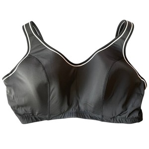 Livi Active Molded Underwire Sports Bra Womens 42F Black Plus Size Athletic