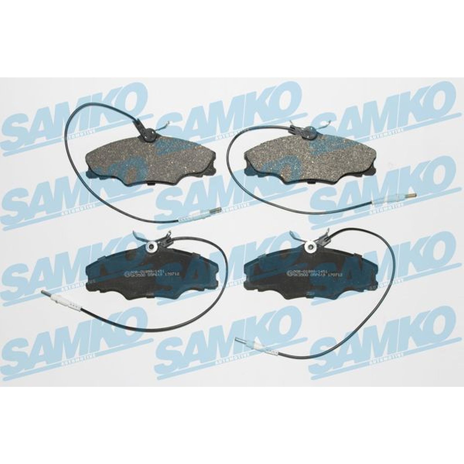 1x ORIGINAL® SAMKO Bremsbelagsatz, Scheibenbremse Vorne für Peugeot 406 406