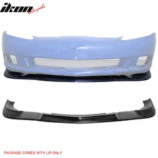 For 05-13 Chevy Corvette C6 Base ZR1 Style Front Bumper Lip Lower Spoiler PU 3PC