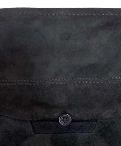 Michael Kors Suede Leather Zip Blouson Jacket Men's Size L Black image 5