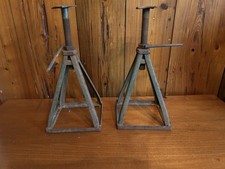 Vintage Jack Stands Industrial Green Metal