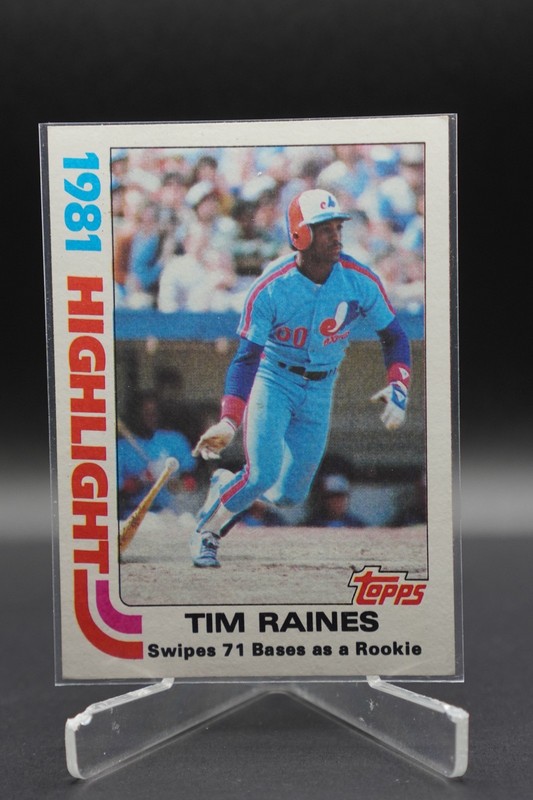 Tim Raines  1982,  Topps 1981 Highlight  #3, Mint condition _6559