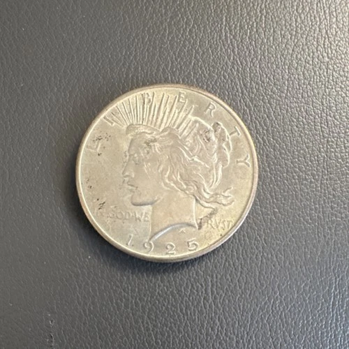 1925 Peace Dollar $1 Silver US Coin Circulated 0.9 Fineness Uncertified