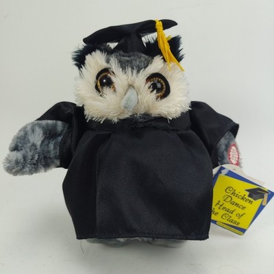 Dan Dee Collectors Choice Chicken Dance Head of the Class Owl Toy Doll 9'' TESTED