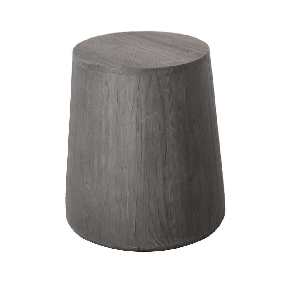18" Ebony Solid Wood Round End Table - Image 2 of 4