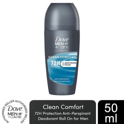 Dove Men+Care Roll On 72H Protection Antitranspirant Deo Clean Comfort, 50ml