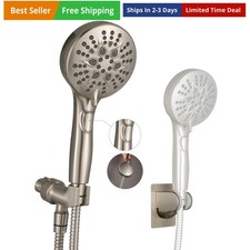 Handheld Shower Head with on off Switch&Built-in Power Spray,7-Setting High P...