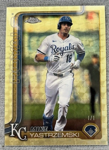 2025 Topps Chrome Update "Mike Yastrzemski" 1/1 Superfractor KC Royals