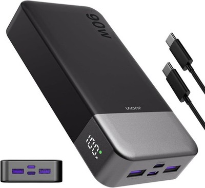 JUOVI 90W Power Bank 20000mAh Charging Portable External Battery For Laptop US
