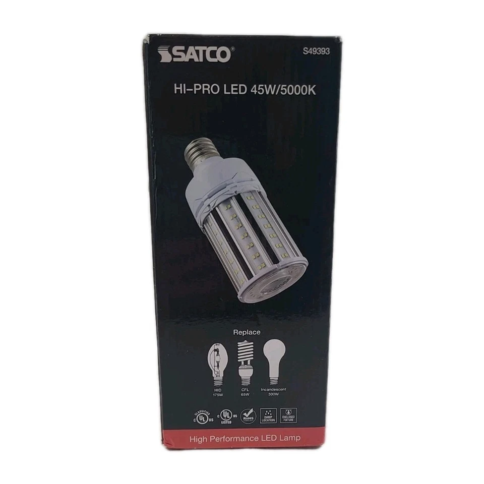 SATCO HI-PRO LED S49393 Bulb 45W- 100-277V, Corncob Base EX39/ Brand New - Image 4 of 4