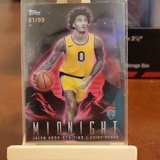 Topps 2023-24 Midnight Jalen Hood-Schifino #9 Twilight Rookie /99 Lakers Card