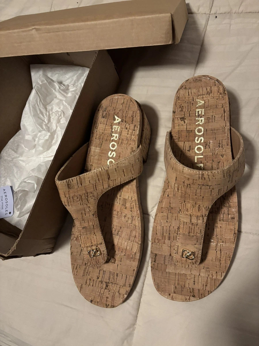 Chanclas Aerosoles Para Mujer, Plantilla Viscoelástica, Suela De Diamante - Cómodas Para Playa Y Diario