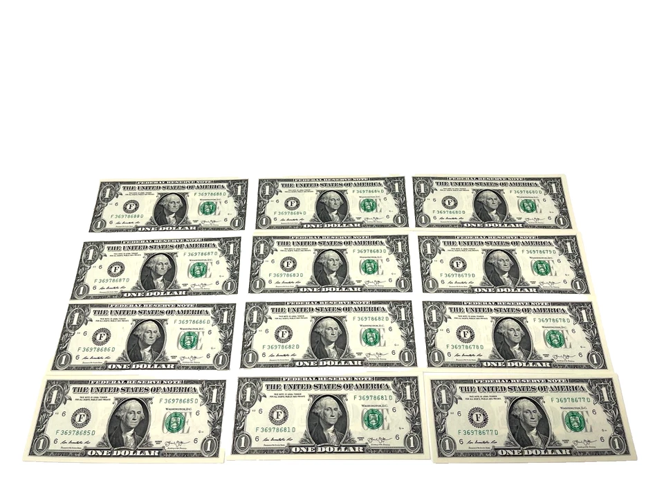 2013, U.S. $1 FEDERAL RESERVE NOTES, TWENTY-TWO (22) CONSECUTIVE, UNC. (#S4) - Image 2 of 3