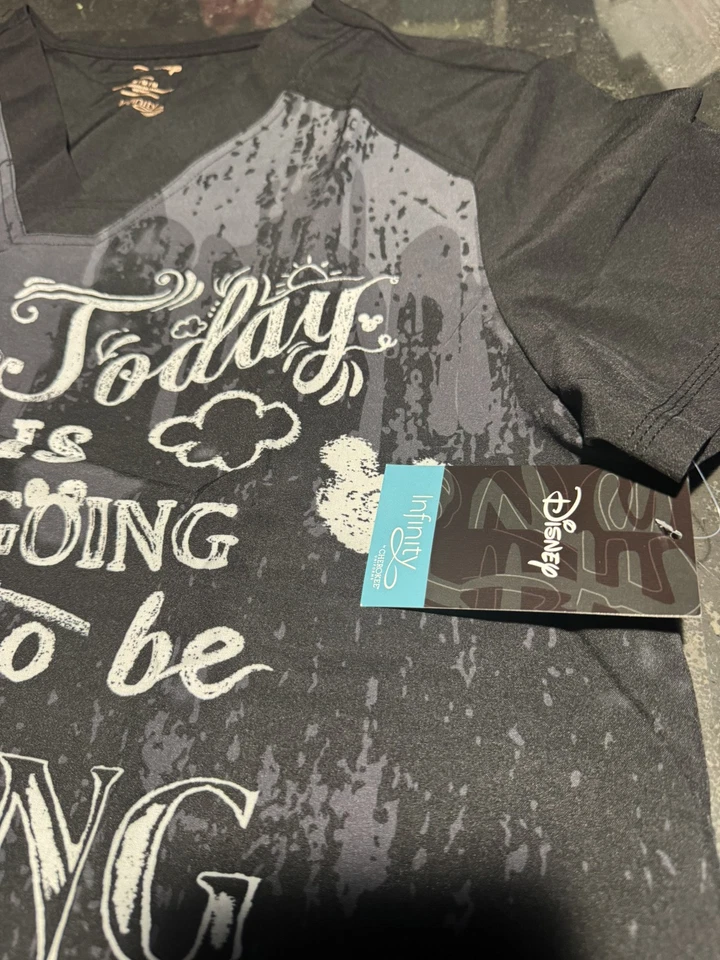 Mickey Mouse Cherokee Scrubs Disney Infinity Mens V Neck Top CK676 MKDZ Size M - Image 4 of 4